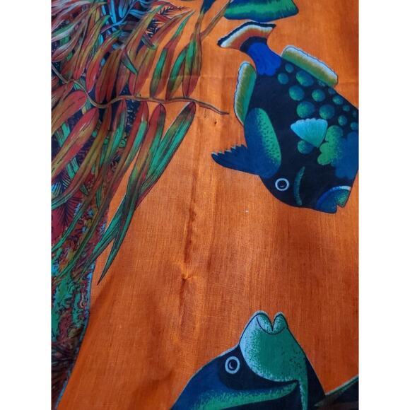Tropical Beachy Colorful Fish Sarong Wrap Soft Vacation Cruise Scarf 42" X 68" - Picture 8 of 8